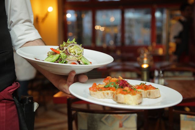 Plated gourmet dish
